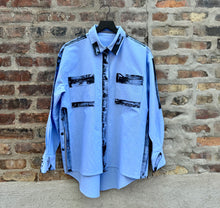 Load image into Gallery viewer, POPLIN ABSTRACT PAINTED SIDE
